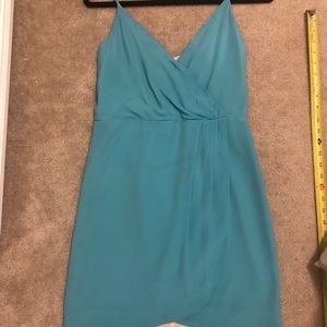 Lavender brown silk wrap dress